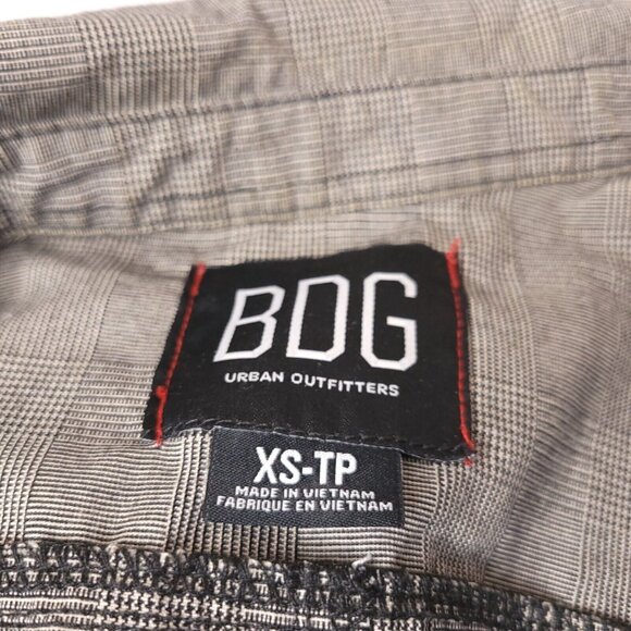 BDG Urban Outfitters Womens Plaid Cropped Jacket Size XS Grunge 90s Style - Picture 5 of 7